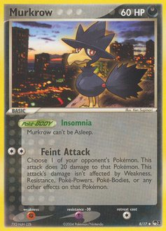 Murkrow, POP Series 1 #8, Pokémon TCG card