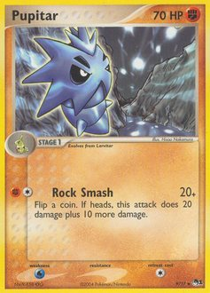 Pupitar, POP Series 1 #9, Pokémon TCG card