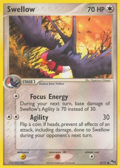 Swellow, POP Series 1 #15, Pokémon TCG card