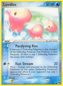 Luvdisc, POP Series 2 #14, Pokémon TCG card