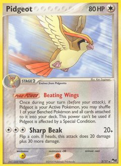 Pidgeot, POP Series 2 #2, Pokémon TCG card