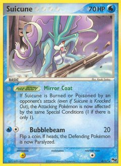 Suicune, POP Series 2 #4, Pokémon TCG card