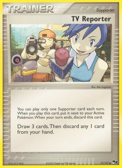 TV Reporter, POP Series 2 #11, Pokémon TCG card