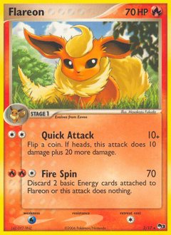 Flareon, POP Series 3 #2, Pokémon TCG card