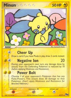 Minun, POP Series 3 #4, Pokémon TCG card