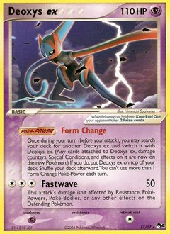 Deoxys ex, POP Series 4 #17, Pokémon TCG card