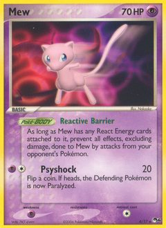Mew, POP Series 4 #4, Pokémon TCG card