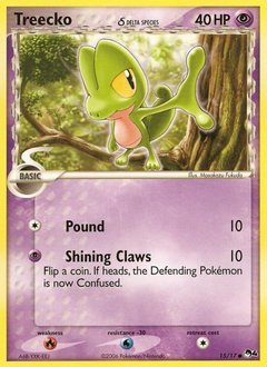 Treecko δ, POP Series 4 #15, Pokémon TCG card