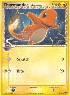 Charmander δ, POP Series 5 #10, Pokémon TCG card