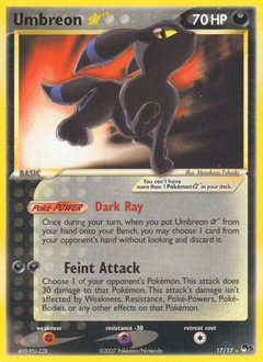 Umbreon ★, POP Series 5 #17, Pokémon TCG card