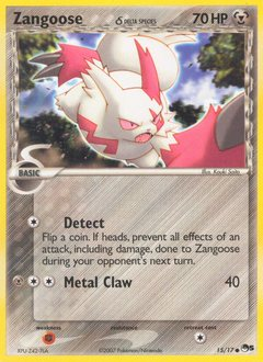 Zangoose δ, POP Series 5 #15, Pokémon TCG card