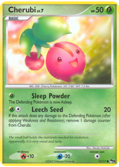 Cherubi, POP Series 6 #13, Pokémon TCG card