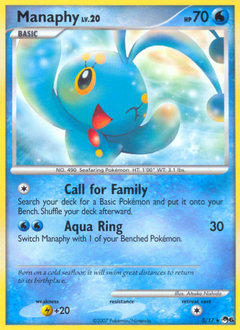 Manaphy, POP Series 6 #3, Pokémon TCG card