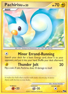 Pachirisu, POP Series 6 #4, Pokémon TCG card