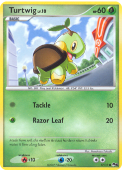 Turtwig, POP Series 6 #17, Pokémon TCG card