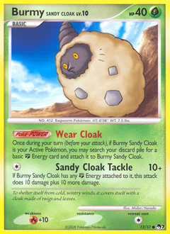 Burmy Sandy Cloak, POP Series 7 #12, Pokémon TCG card