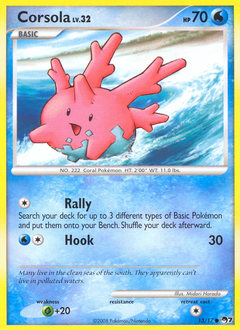 Corsola, POP Series 7 #13, Pokémon TCG card