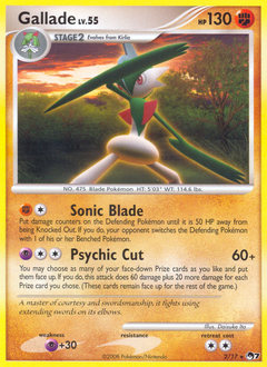 Gallade, POP Series 7 #2, Pokémon TCG card