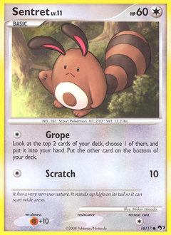 Sentret, POP Series 7 #16, Pokémon TCG card