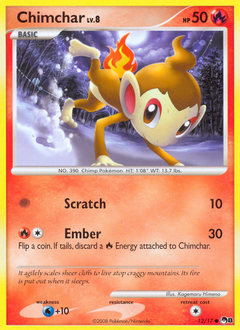 Chimchar, POP Series 8 #12, Pokémon TCG card