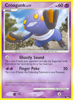 Croagunk, POP Series 8 #13, Pokémon TCG card