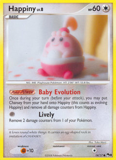 Happiny, POP Series 8 #14, Pokémon TCG card
