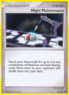 Night Maintenance, POP Series 8 #9, Pokémon TCG card