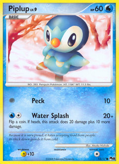 Piplup, POP Series 8 #15, Pokémon TCG card