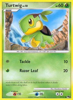 Turtwig, POP Series 8 #17, Pokémon TCG card