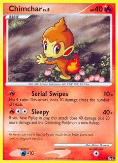 Chimchar, POP Series 9 #13, Pokémon TCG card