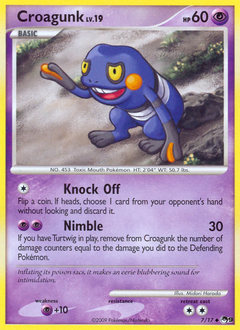 Croagunk, POP Series 9 #7, Pokémon TCG card