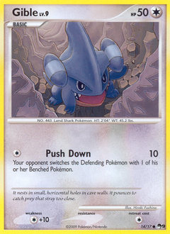 Gible, POP Series 9 #14, Pokémon TCG card