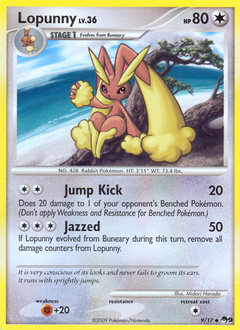 Lopunny, POP Series 9 #9, Pokémon TCG card