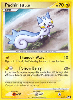 Pachirisu, POP Series 9 #10, Pokémon TCG card