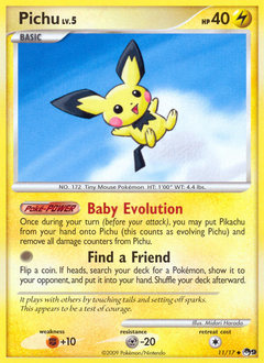 Pichu, POP Series 9 #11, Pokémon TCG card