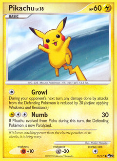 Pikachu, POP Series 9 #15, Pokémon TCG card