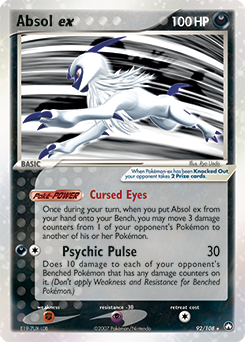 Absol ex, Power Keepers #92, Pokémon TCG card