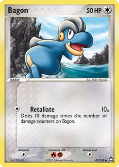 Bagon, Power Keepers #43, Pokémon TCG card