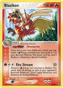 Blaziken, Power Keepers #5, Pokémon TCG card
