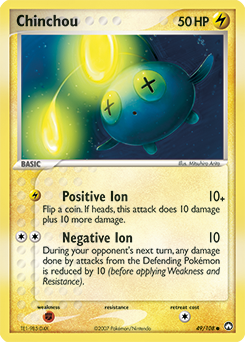 Chinchou, Power Keepers #49, Pokémon TCG card