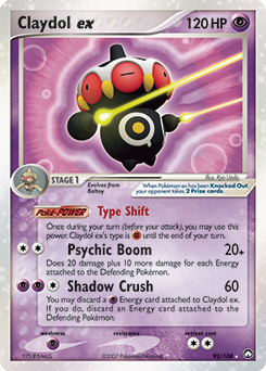 Claydol ex, Power Keepers #93, Pokémon TCG card
