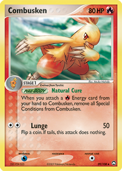Combusken, Power Keepers #29, Pokémon TCG card
