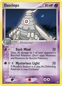 Dusclops, Power Keepers #14, Pokémon TCG card