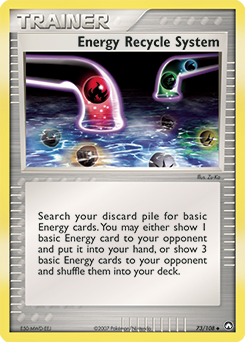 Energy Recycle System, Power Keepers #73, Pokémon TCG card