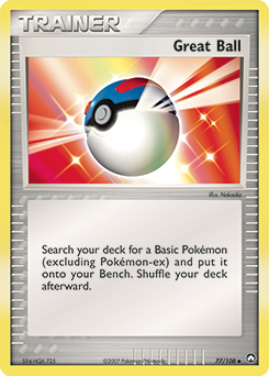 Great Ball, Power Keepers #77, Pokémon TCG card