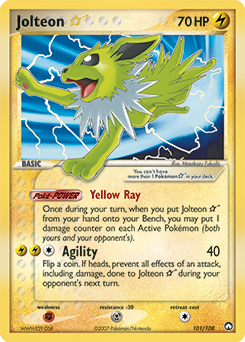 Jolteon ★, Power Keepers #101, Pokémon TCG card