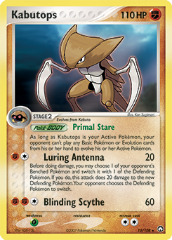 Kabutops, Power Keepers #10, Pokémon TCG card