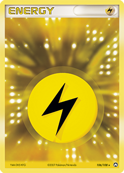Lightning Energy, Power Keepers #106, Pokémon TCG card