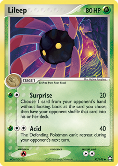 Lileep, Power Keepers #52, Pokémon TCG card