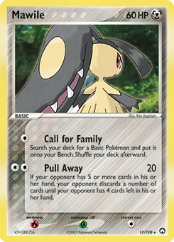 Mawile, Power Keepers #17, Pokémon TCG card